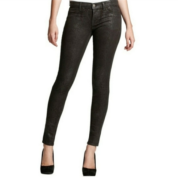 J Brand Super Skinny Matte Boa Denim Jeans